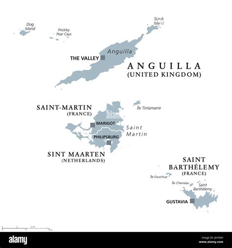 Saint barthelemy island map hi-res stock photography and images - Alamy