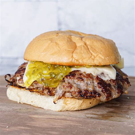 Double Brat Smash Burger (Oklahoma Style) - Frank's Kraut