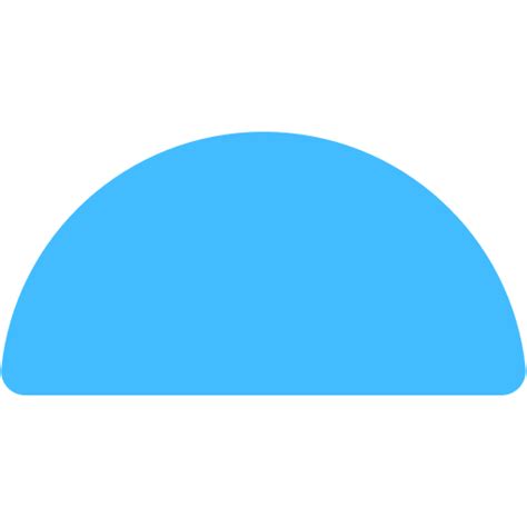 Blue Half Circle Logo