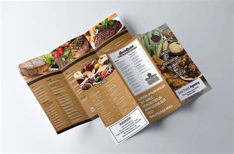 brochure menu