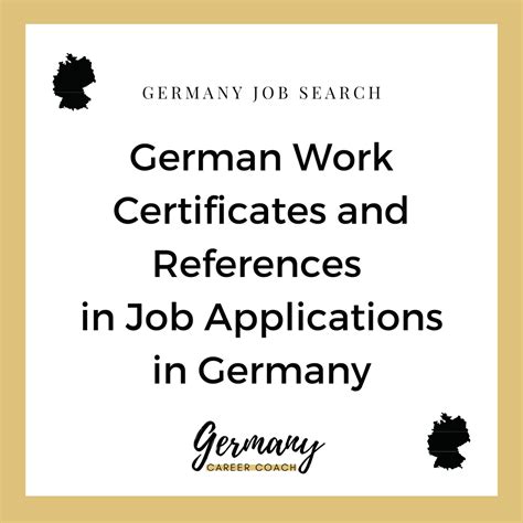 German Work Certificates and References in Job Applications in Germany ...