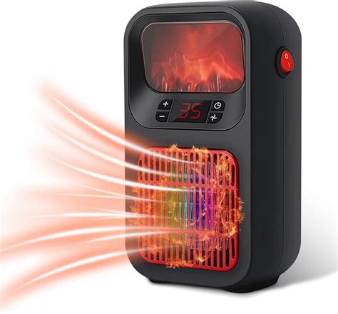 Amazon.com: Portable Electric Space Heater with Thermostat, Dynamic ...