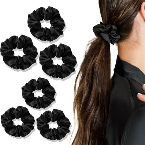 Buy Silk Satin Scrunchies For Women & Girls - Stylish Ponytail Bun Juda ...
