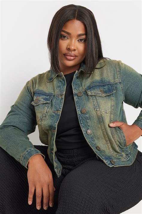 YOURS Plus Size Blue Washed Classic Denim Jacket | Yours Clothing