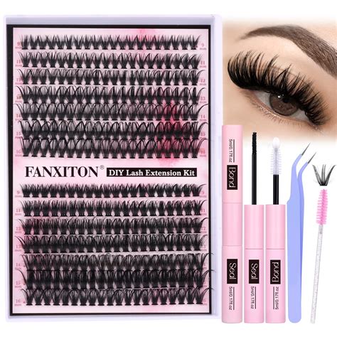 Amazon.com: FANXITON DIY Lash Extension Kit Volume Lash Clusters 40D ...
