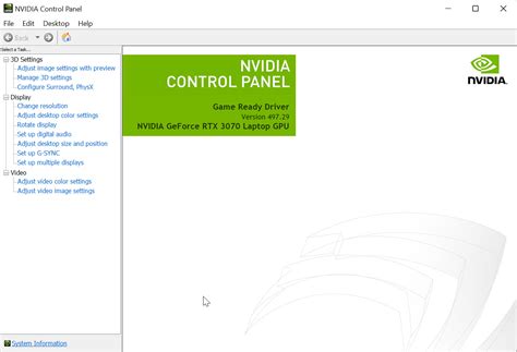 Image result for NVIDIA Control Panel Find
