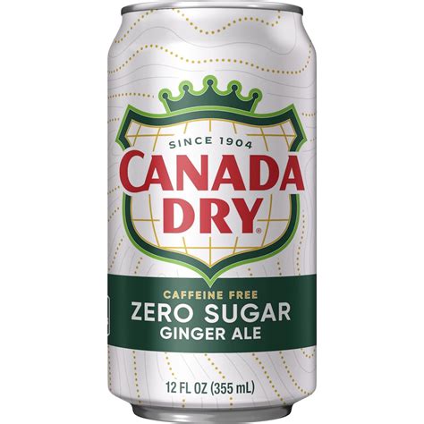 Canada Dry Zero Sugar Ginger Ale Soda 12 fl oz Cans 12 Pack ...