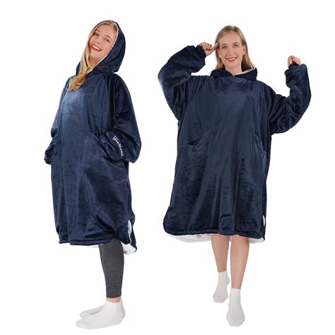 Buy Winthome Oversized Blanket Hoodie Wearable Sherpa Fleece Sweatshirt ...