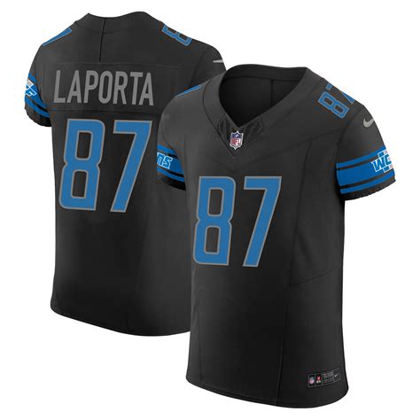 Sam Laporta Men’s Detroit Lions Vapor Elite Black Jersey – All Stitched ...