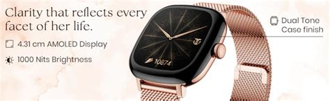 Titan AiRA 1.70" AMOLED Metal Case Square Display Smart Watch with ...