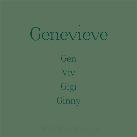 Genevie Gen: A Unique Name for Your Baby