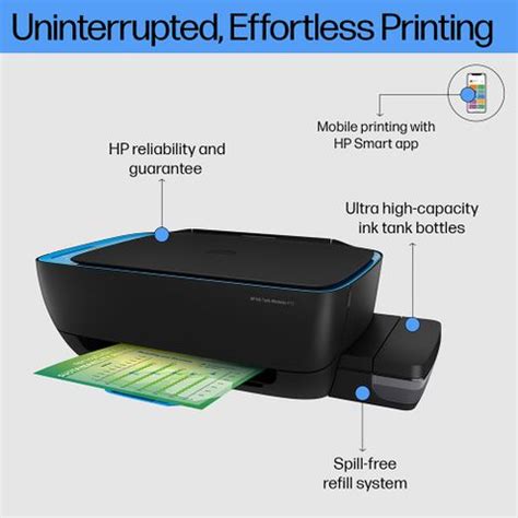 HP INK TANK WIRELESS 419 Multi-function WiFi Color Ink Tank Printer ...