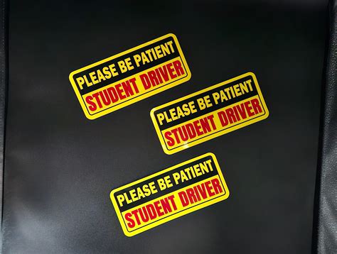 Student Driver Stickers – Exertgraphics