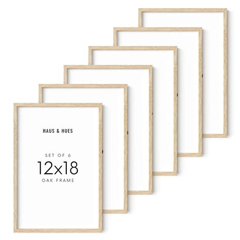 HAUS AND HUES 12x18 Picture Frames for Wall - Set of 6, Poster Frames ...