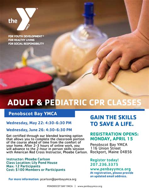 Adult & Pediatric CPR Courses - Penobscot Bay YMCA