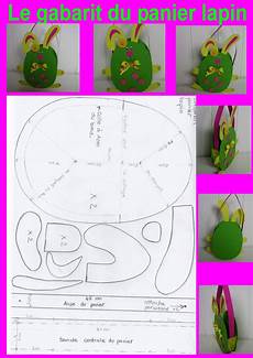 gabarit panier paques gabarit du panier lapin pour p 226 ques easter bricolage gabarit panier paques gabarit du panier lapin pour p 226 ques easter bricolage