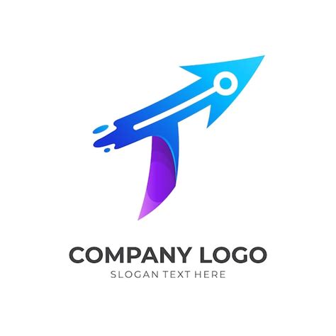 Letter t tech design logo letter t and technology combination logo with ...