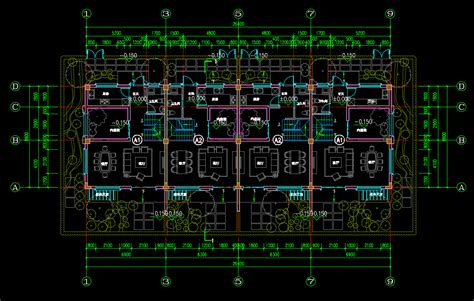 三层140+130㎡联排别墅户型设计图免费下载 - 建筑户型平面图 - 土木工程网