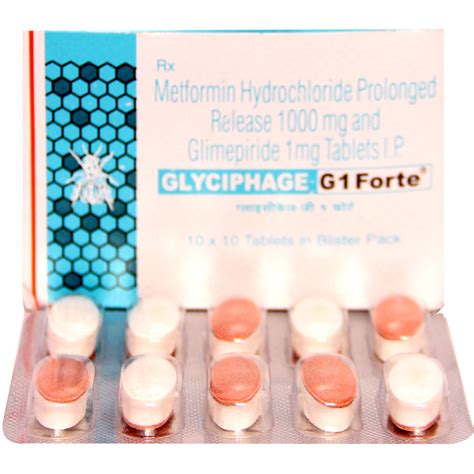 Glyciphage G1 Forte Tablet 10's Price, Uses, Side Effects, Composition ...