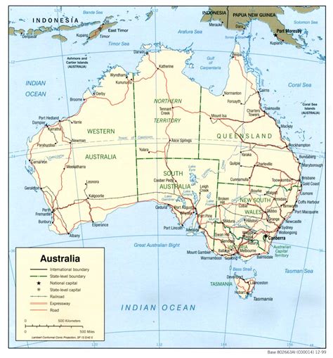 Map of countries : Australia
