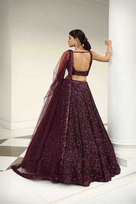 LIAQAT PURPLE LEHENGA SET – Miku Kumar