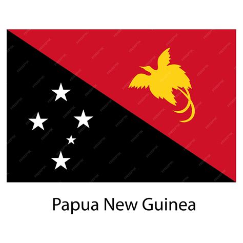 Premium Vector | Flag of the country papua new guinea vector illustration
