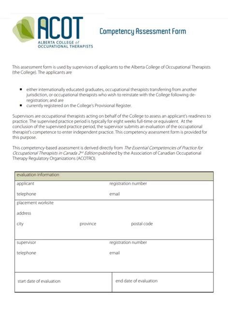 Image result for Competency Assessment Sample