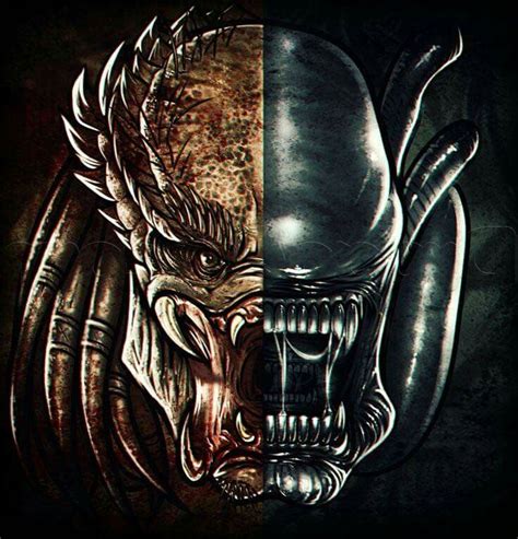 Image result for Alien vs Predator Face