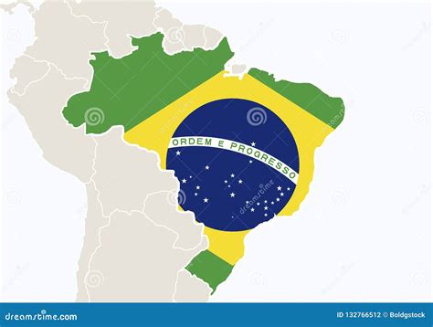 South america brazilian highlands map