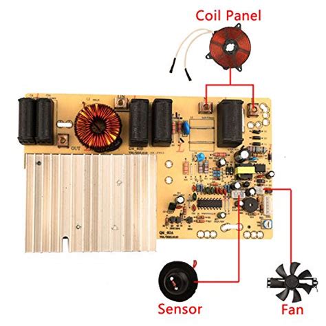 Buy 3000W 220V Circuit Board with Coil Electromagnetic Heating Control ...