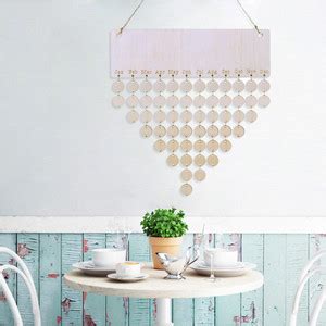 Jual DIY Wooden Family Friends Date Mark Sign Hanging Blank Calendar ...