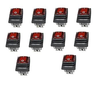 MAKAGE Specification of Waterproof Rocker Switch 4Pins 16A 250V Push ...