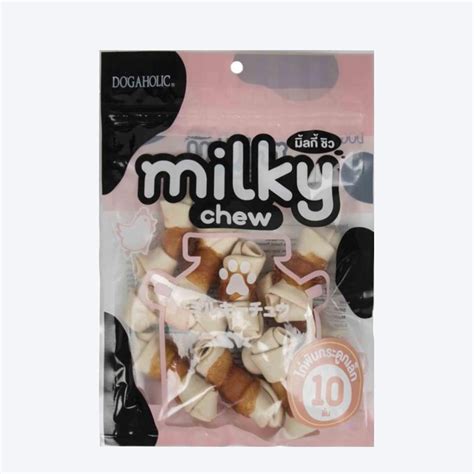 Dogaholic Milky Chew Chicken Bone Style - Smiling Pets