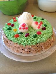Image result for Easter Bunny Cut Out Cake