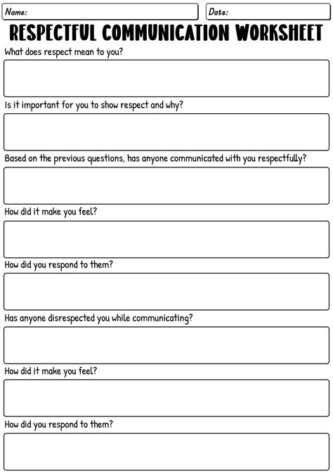 Communication Skills Worksheets For Teenagers in 2025 | Teen therapy worksheets, Teen therapy ...