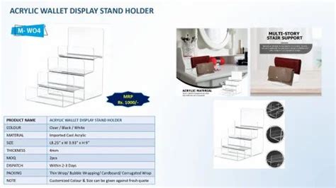Acrylic Display Stand - ACRYLIC PLATE STAND Manufacturer from Mumbai