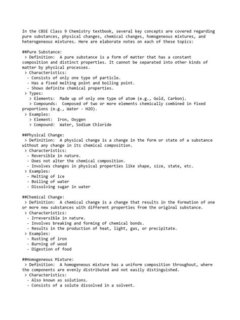 Image result for Class 9 Chemistry Notes