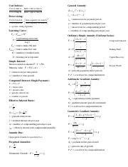 Image result for Engineering Economics Formulas PDF
