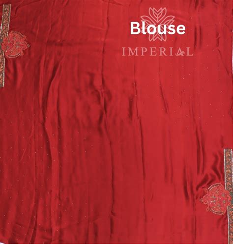 Navy Blue Georgette Jamawar Hand Embroidered Saree | Imperial Weaves