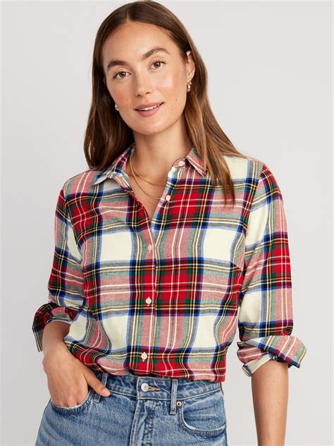 Relaxed Classic Flannel Shirt | Old Navy