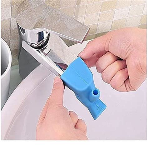 2-in-1 Silicone Faucet Extender for Kids & Bathroom Sink Water Saving ...