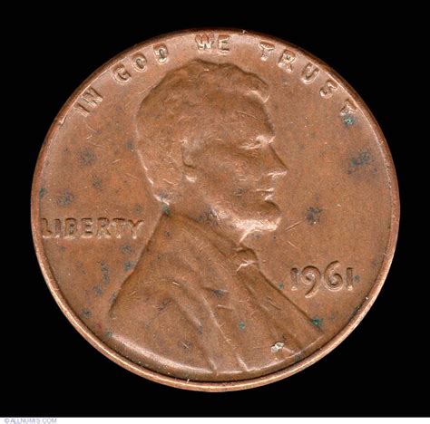 1 Cent 1961, Cent, Lincoln Memorial (1959-2008) - United States of ...
