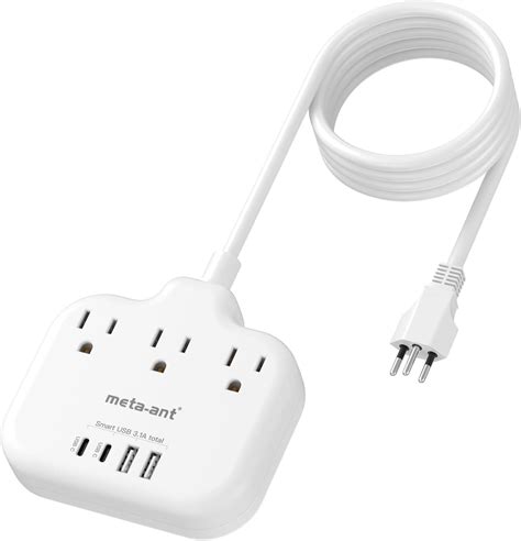 Amazon.com: Brazil Power Adapter with 5FT Extension Cord, meta-ant US ...