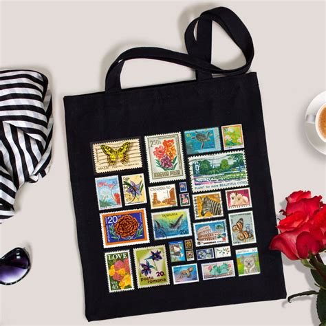 Stamp Graffiti Tote Bag with Zipper – T Bhai
