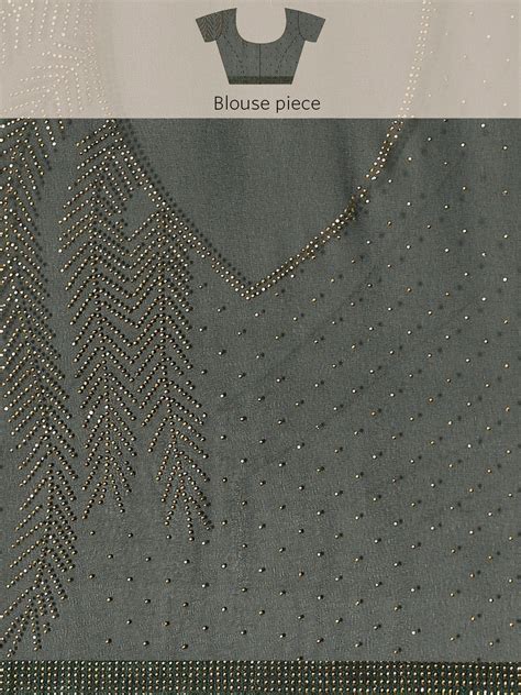 JCIL3974 Bottle Green Bling Cocktail Sequinned Georgette Saree with ...