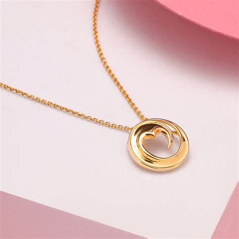 Cupid Edit Mystic Hearts 14KT Gold Pendant for Her