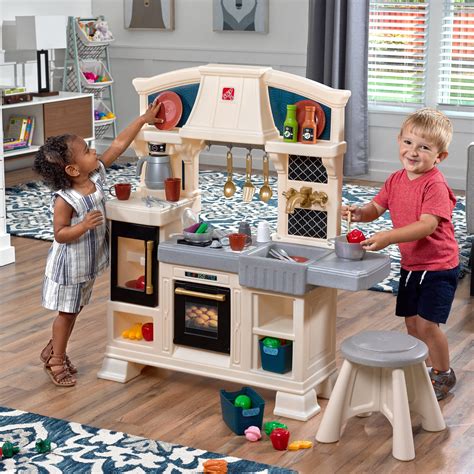 Buy Step2 Classic Chic Play Kitchen Playset with Accessories & Stool ...