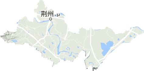 荆州市高清地形地图,荆州市高清谷歌地形地图