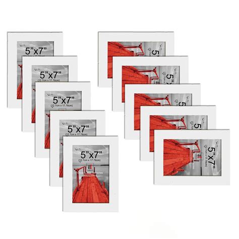Art Street Synthetic Wood Individual Wall Photo Frame (White, 5x7 ...