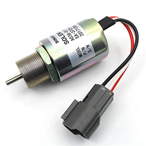 SINOCMP A036-3175 12V Fuel Shutdown Solenoid - Cut Down Solenoid For ...